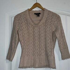 Per Se Cashmere Lambswool Blend Sweater S